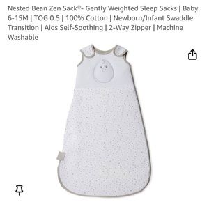 Nested bean sleep sack. 6-15 months.